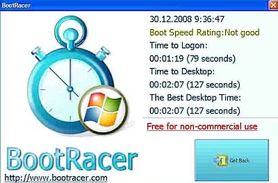 bootracer time boot