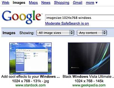 google imagesize search