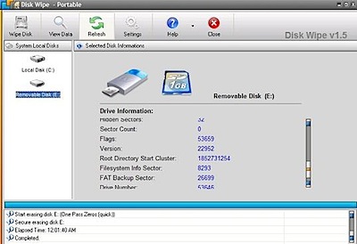disk wipe delete files securely