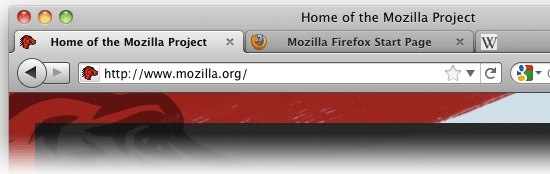 Firefox 4 RC Features tabs window