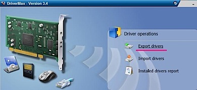 backup dos drivers do windows com drivermax