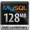 mysql container 128MB