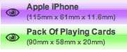  Apple iPhone vs Pack Of Playing Cards