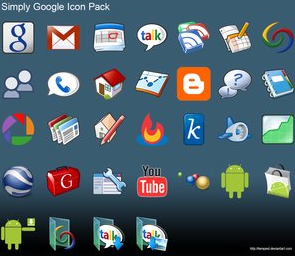 Simply Google Icon Collection by *tempest on deviantART
