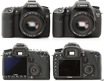 Canon EOS 7D front rear