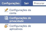 facebook configuracoes de privacidade