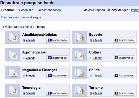 Google Reader discovery search