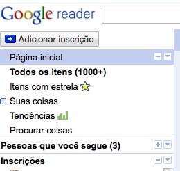 Google Reader  subscription button