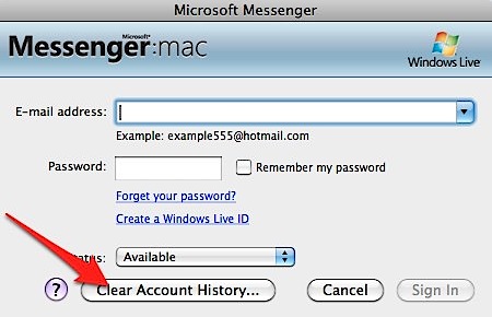 Microsoft Messenger mac login