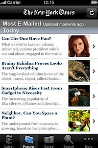 NYTimes for iPhone, iPod touch, and iPad on the iTunes App Store